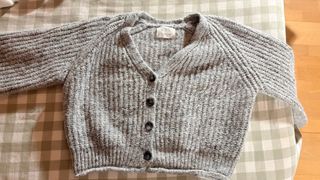 Cardigan Zara Niña Gris Talla 13-14