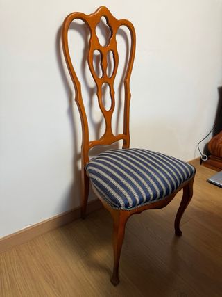 Mesa extensible y 6 sillas madera