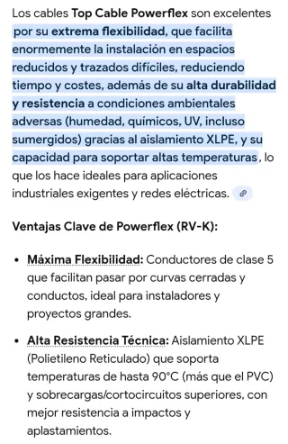 Manguera eléctrica negra