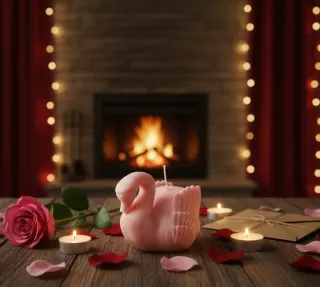 Candela Cigno Reale - Purezza & Amore