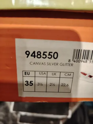 Bailarinas Pablosky plateadas talla 35 Nuevas