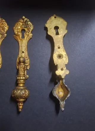 Tiradores Puerta Latón Vintage (3 uds)