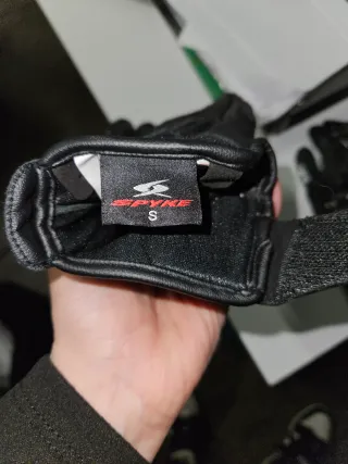 Guanti moto Spike pelle neri taglia S