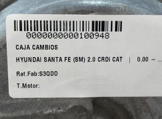 Hyundai s3qdd caja de cambios santa fe (sm) 100948