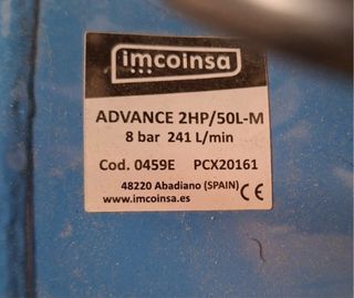 Compresor Imcoinsa 50L 2HP