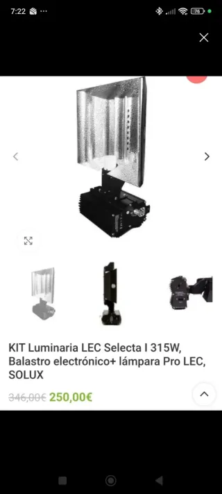 Kit Luminaria LEC Selecta I 315W