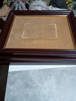 Lote 3 Marcos Madera Rojo Vino y Dorado