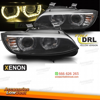 Faros de xenón con LED amarillo y luz diurna fond
