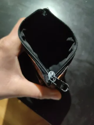 Cartera monedero cuero estampado