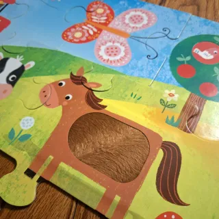 Headu Puzzle tattile Montessori Fattoria