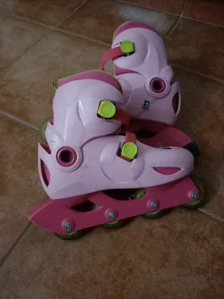 Patines en línea rosas para niña Número 34-36