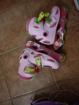 Patines en línea rosas para niña Número 34-36