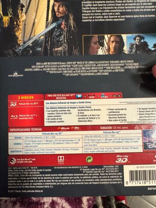 Piratas del Caribe: La Venganza de Salazar Blu-ray