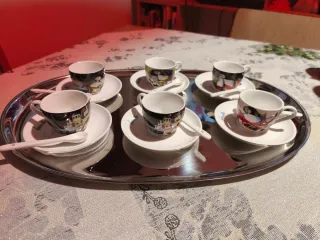 Set 6 Tazzine Caffè Porcellana D'Autore