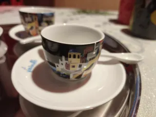 Set 6 Tazzine Caffè Porcellana D'Autore