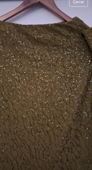 Conjunto falda y chaleco lentejuelas