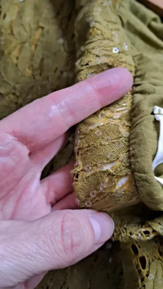 Conjunto falda y chaleco lentejuelas