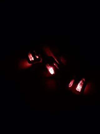 Farolillos de pared con escuadra y con LED llama