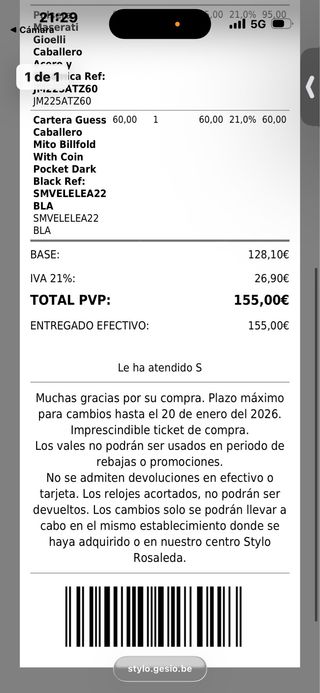 Guess(cartera)￼  Maserati (pulsera)￼