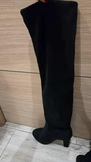 Botas altas negras tacón plataforma