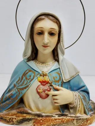 Busto Virgen Inmaculada Corazón Sagrado
