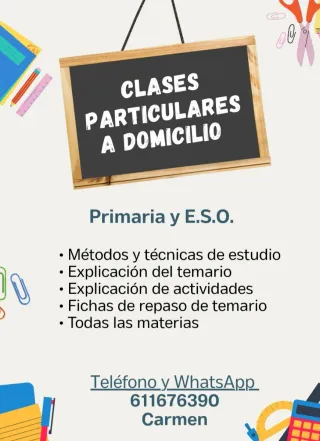 Clases particulares a domicilio