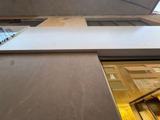 Canalón aluminio para muros