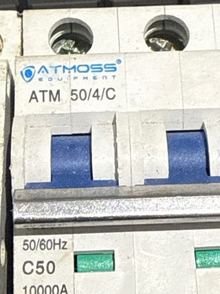 Conjunto 2 Magnetotermicos 50A y ICP 50, 30 y 25 A