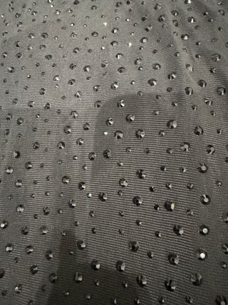 Vestido fiesta negro con pedrería