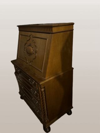 Segretario stile barocco in legno