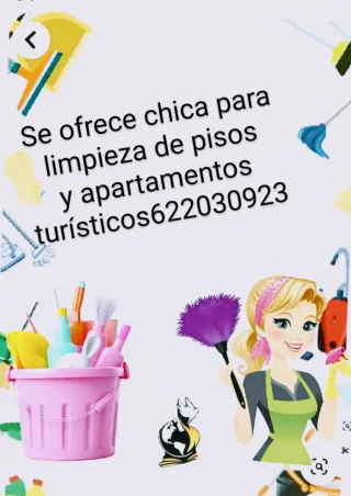 Se ofrece servicio de limpieza de casa y salidas