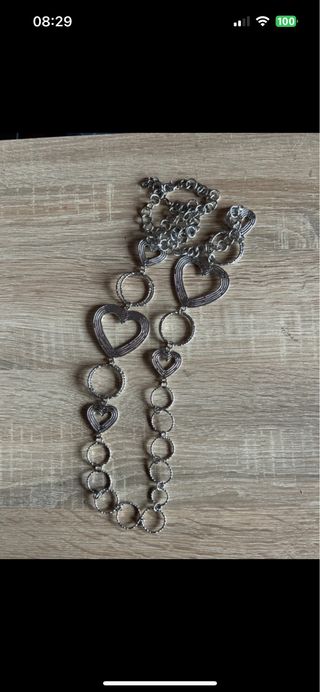 Collana con cuori e cerchi