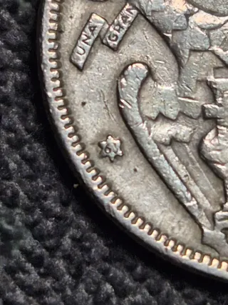 7 Monedas 5 Pesetas Franco 1957