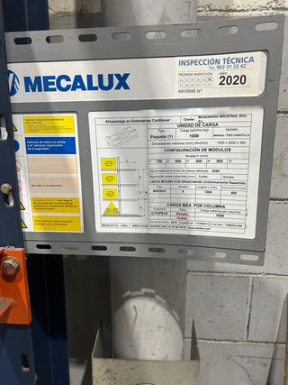 Estantería Cantilever Mecalux 3x3m