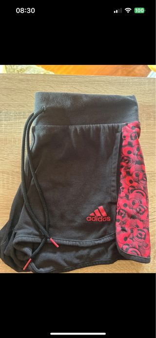 Pantaloncini Adidas neri e rossi taglia M
