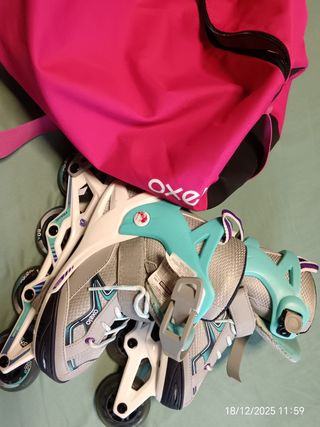 Patinete, Eléctrico Blanco unpatines. Los dos por