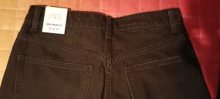 Pantalón vaquero Zara mujer Talla 38 negro