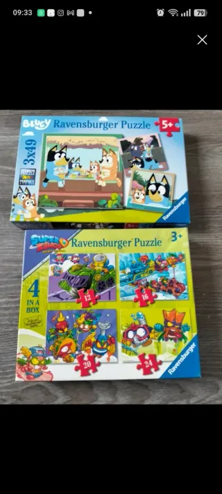 Lote 2 Puzzles Ravensburger Blucy y Super Zings