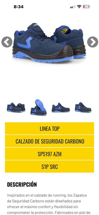 Zapatos de seguridad Paredes Talla 36