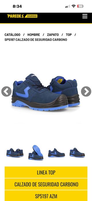 Zapatos de seguridad Paredes Talla 36