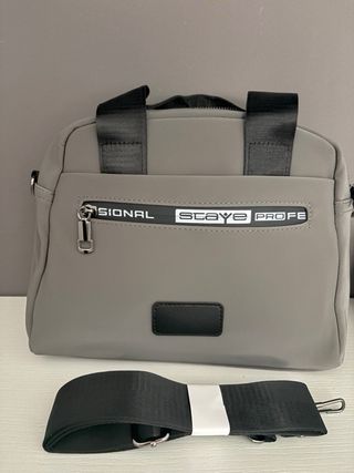 Bolso Bandolera Gris Multifuncional