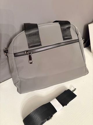 Bolso Bandolera Gris Multifuncional
