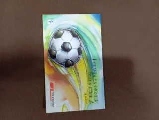 8 Schede Telefoniche Calciatori Telecom con foder