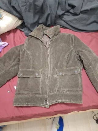 Cazadora pana vintage talla M acolchada