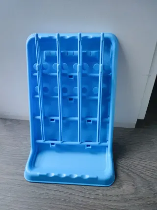 Escurridor de biberones azul