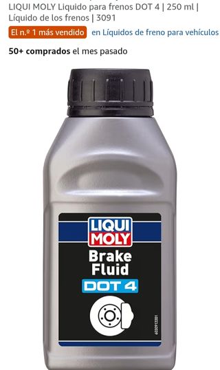 Líquido de frenos LIQUI MOLY DOT 4 | 250 ml