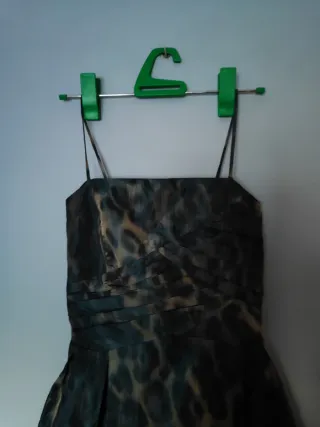 Vestido fiesta estampado animal print