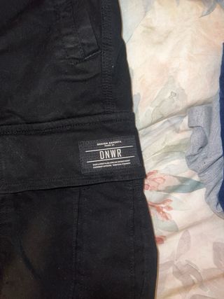 Zara Cargo Pantalones Negros