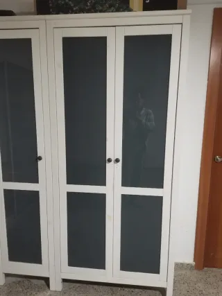 Vitrina de madera y cristal