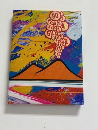 Stampa su tela multicolor